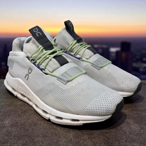 On Running Cloudnova Men's Shoes White Mesh Sneakers Size 9 (EU 42.5) Casual - Picture 1 of 14